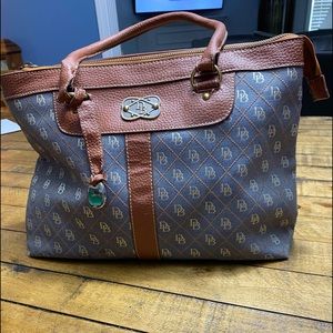 Dooney and Bourke handbag, blue/gray